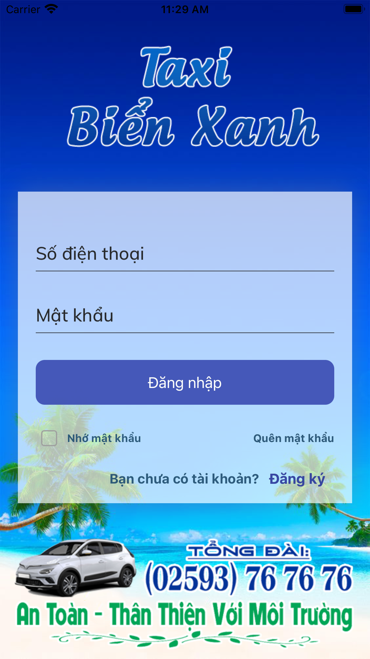 Taxi Điện Biển Xanh