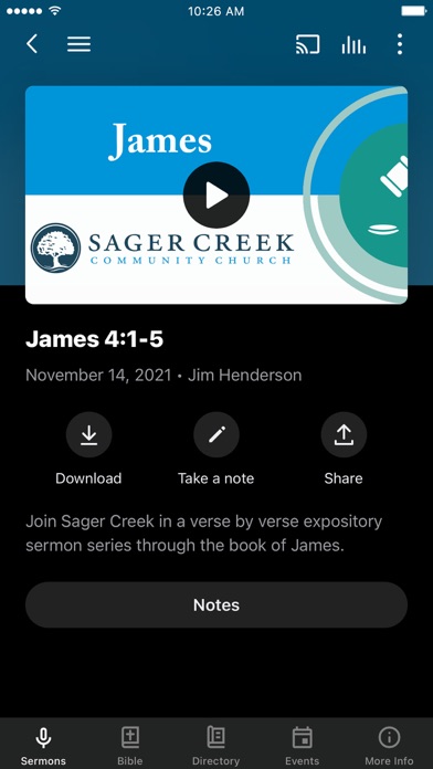 Sager Creek Community Church Screenshot