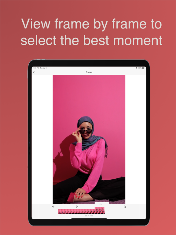Grab Frame - Video to Photo iPad screenshot 2 - Photo & Video app