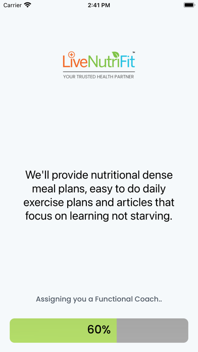 LiveNutriFit Weight Loss Coach Screenshot