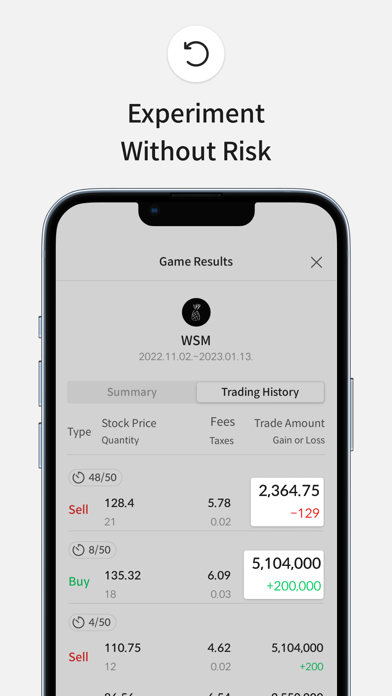 Trading Simulator: Alpha Chart Screenshot