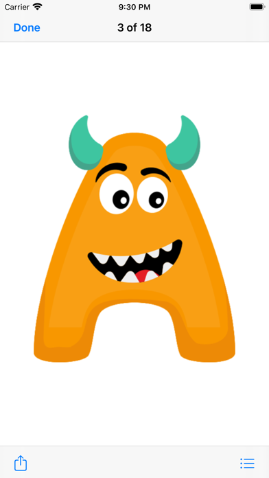 Screenshot #2 pour ABC 123 Funny Stickers HD
