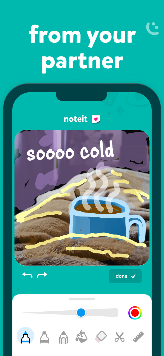 noteit widget - by sendit