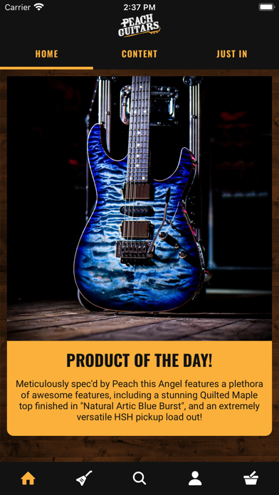 Peach Guitars Screenshot