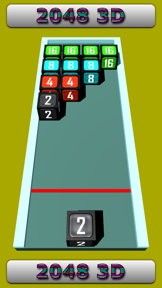 #7. 2048 3D - Original Cube Game (iOS) 게시자: Muhammad Umar Khaleeq