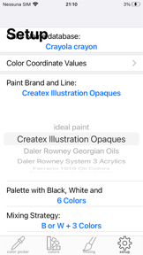 Real Paint mixing tools screenshot