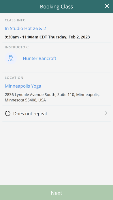 Minneapolis Yoga Screenshot