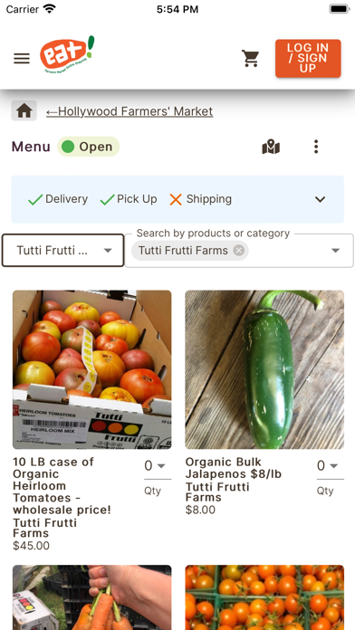 eat! - LA Farmers' Markets Screenshot