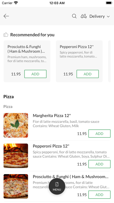 Amore Pizzeria Houghton Regis Screenshot