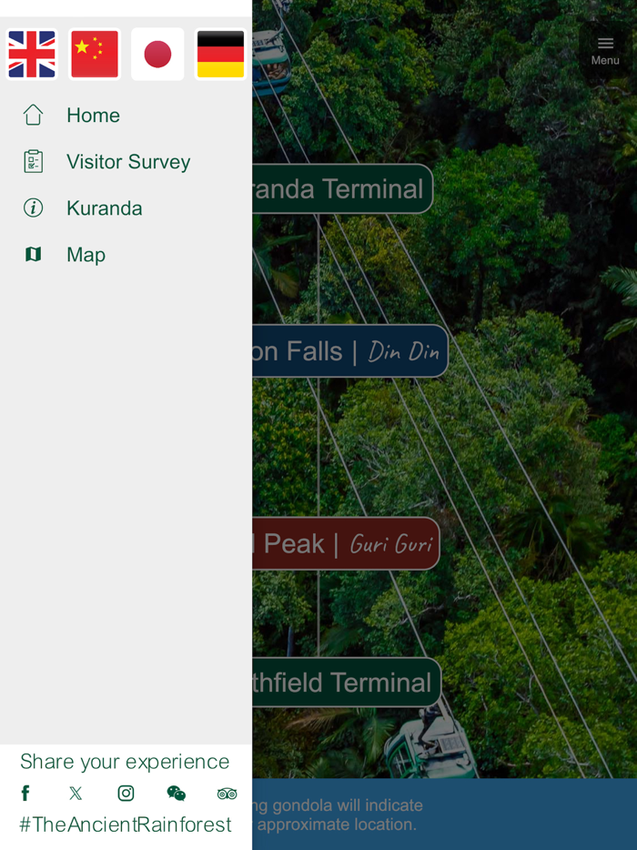 Skyrail App and Audio Guide