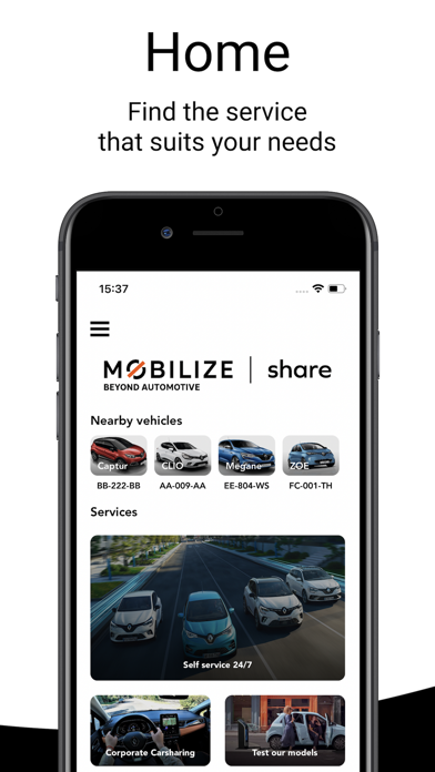 Mobilize share Screenshot