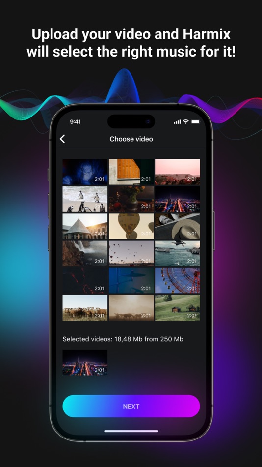 #2. Harmix - add music to video (iOS) Podle: Nazar Ponochevnyi