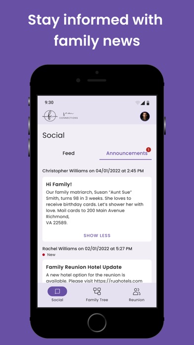 FamConnections Screenshot