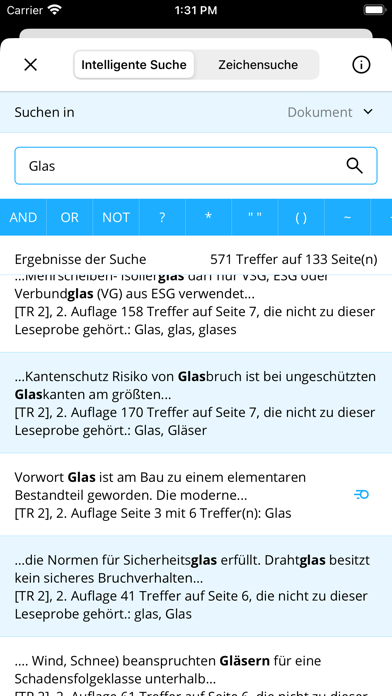Technische Richtlinien - Glas Screenshot