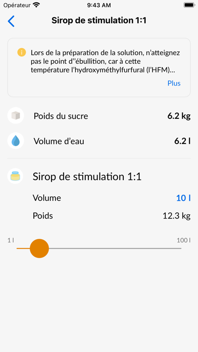 Screenshot #2 pour Calculatrice pour apiculteurs