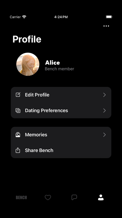 Bench Dating App: Instant Pics Screenshot