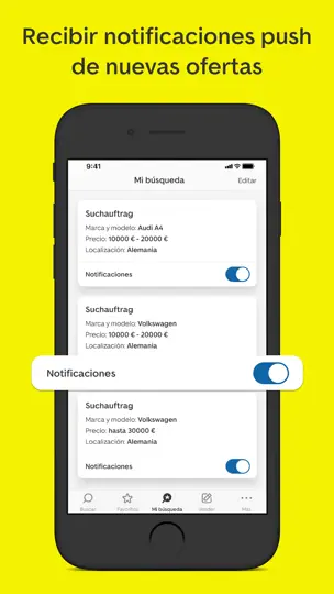 Captura de pantalla de AutoScout24: Mercado De Coches en iPhone 6