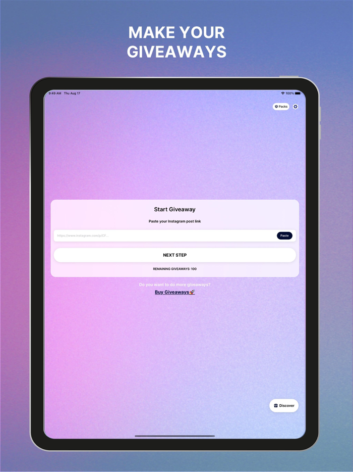 Giveaway Jet for Instagram