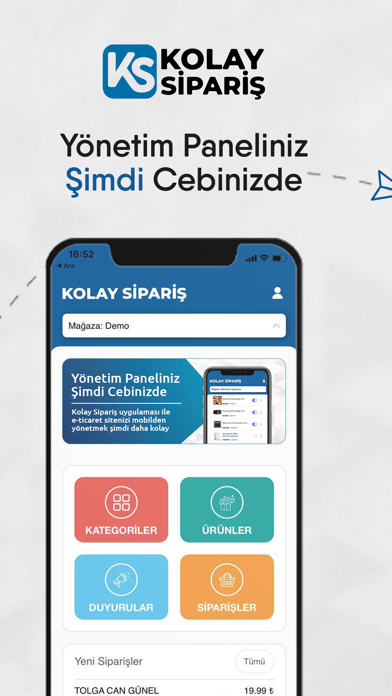 Kolay Sipariş Mağaza Yönetim Screenshot