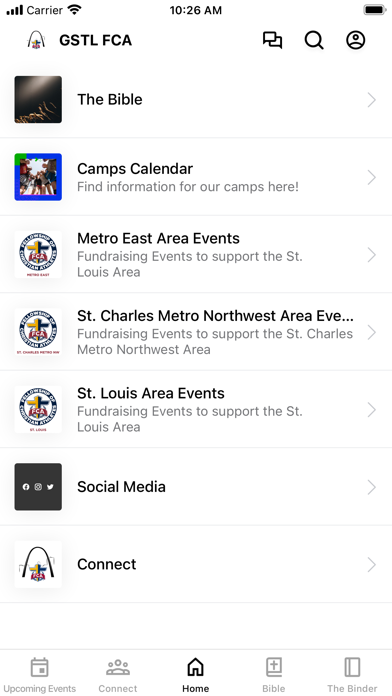 Greater St. Louis FCA Screenshot