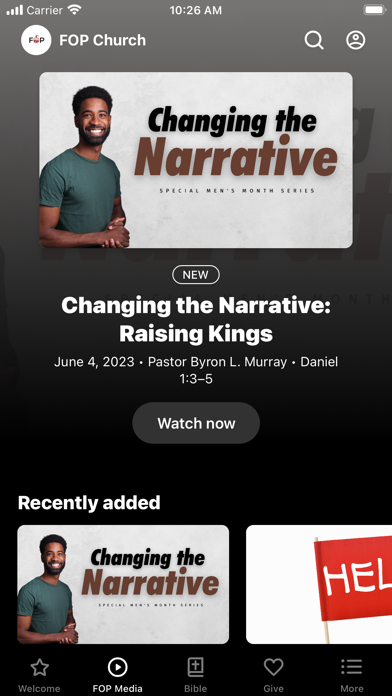 Fellowship of Purpose Church Screenshot