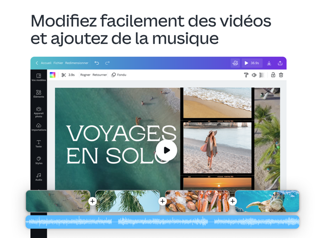 ‎Canva : Éditeur Photo et vidéo Capture d'écran