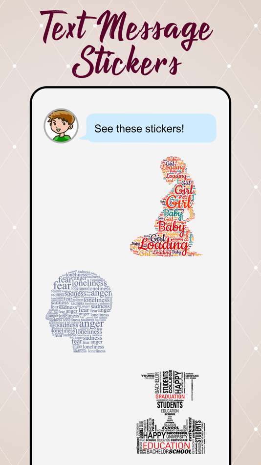 #3. Text Message Stickers (iOS) 由: Jyoti Yadav