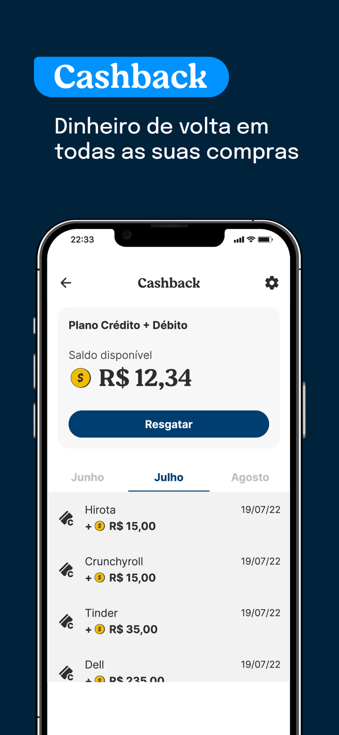 Neon conta digital com CDB