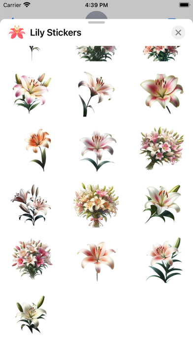 Screenshot #2 pour Lily Stickers
