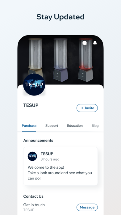 TESUP Screenshot