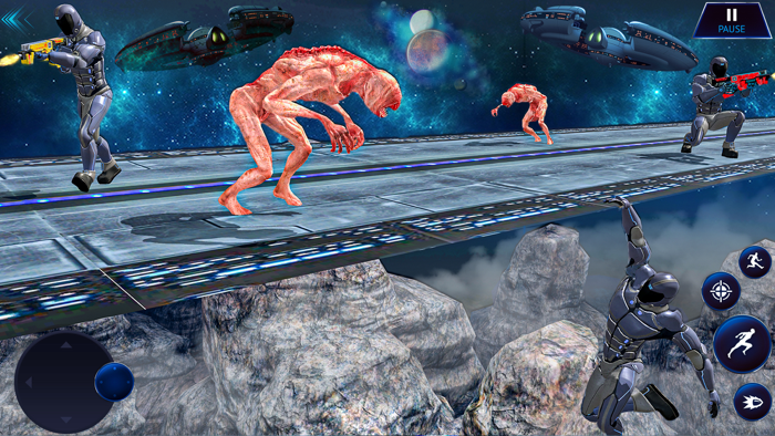 Cyber Space Scifi War Robots