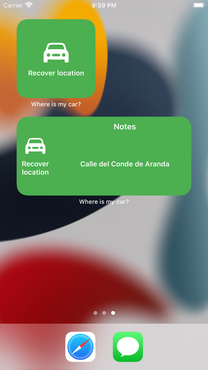 Where is my car Save location