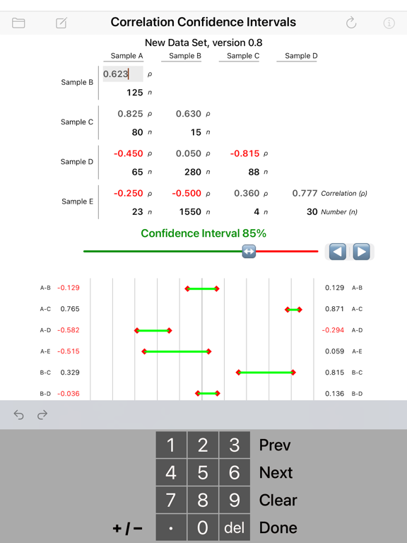 Screenshot #6 pour Correlation Confidence Intvls