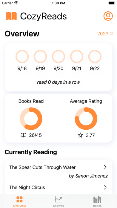 CozyReads Screenshot