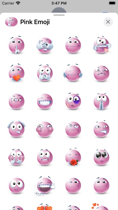 Pastel Pink Emoji Screenshot