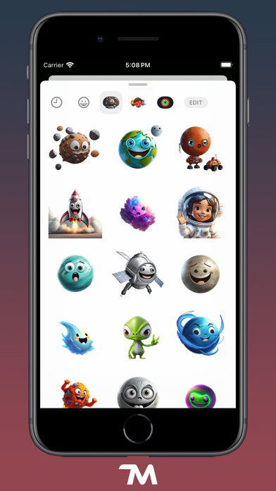 Screenshot #2 pour Space Faces Stickers