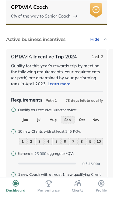 OPTAVIA Coach Screenshot