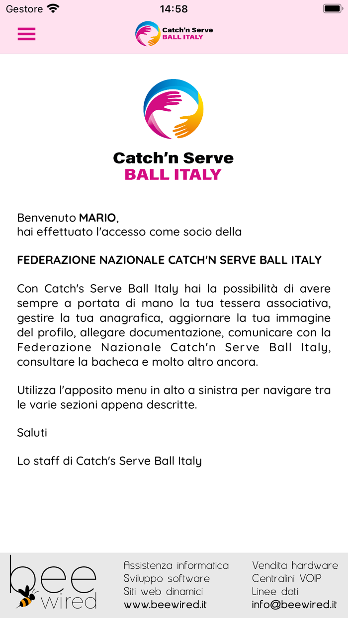 Catchn Serve Ball Italy