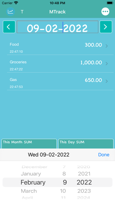 Track Month Screenshot
