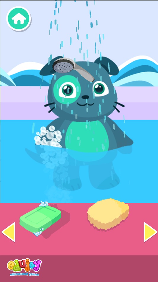 #4. Bath Time - Pet caring game (iOS) Podle: Edujoy Games S.L.