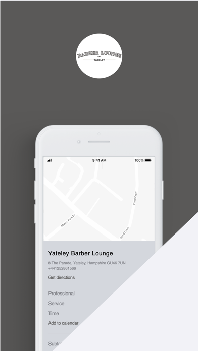 Yateley Barber Lounge Screenshot