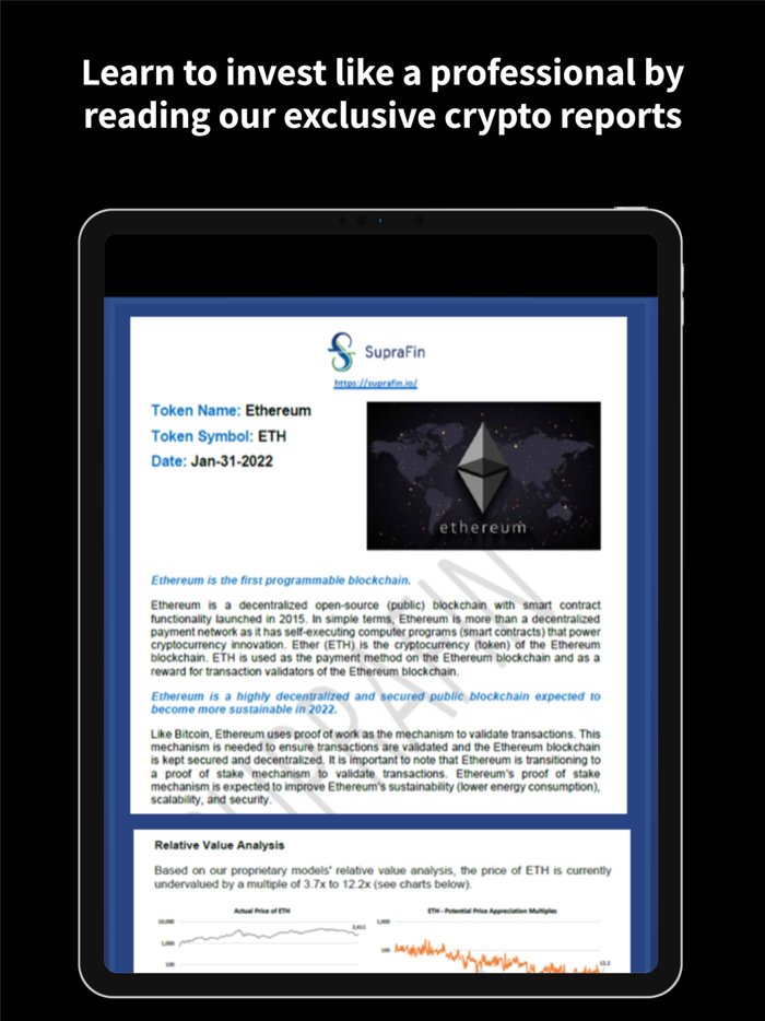 SupraFin Crypto ETH Investing