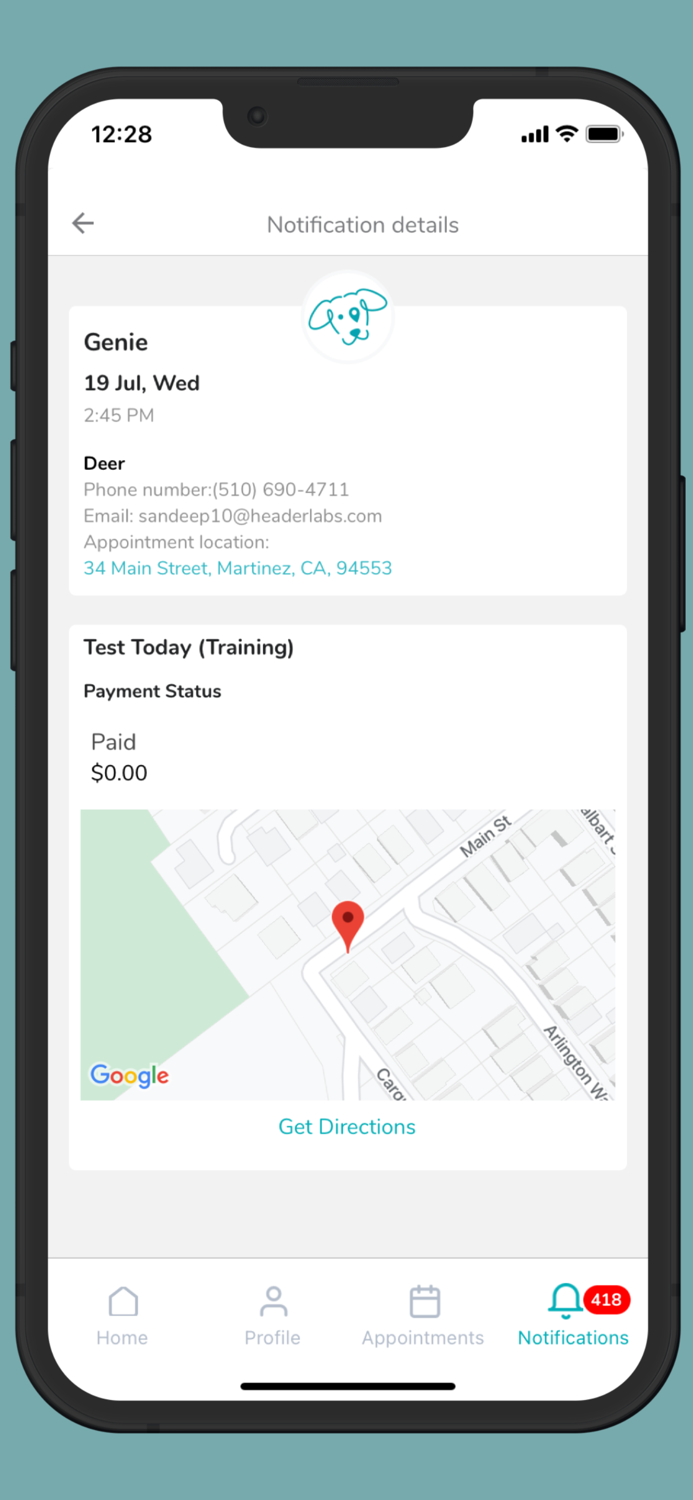 BookYourPet Appointments