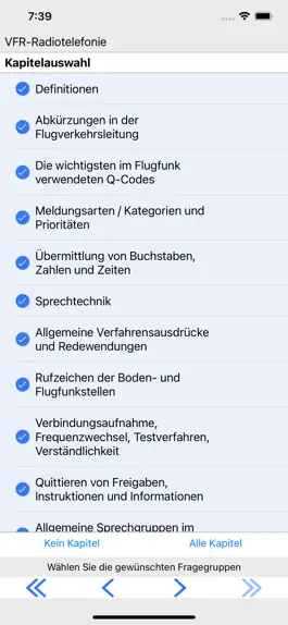 Game screenshot Questions VFR Radiotelephony apk
