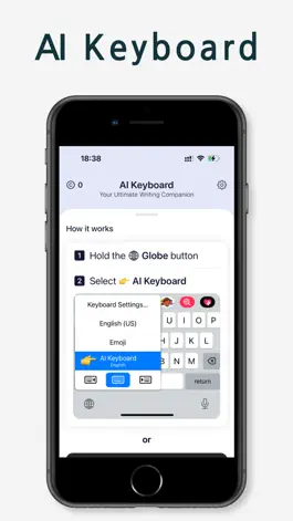 Game screenshot AI Keyboard: Writing Assistant mod apk