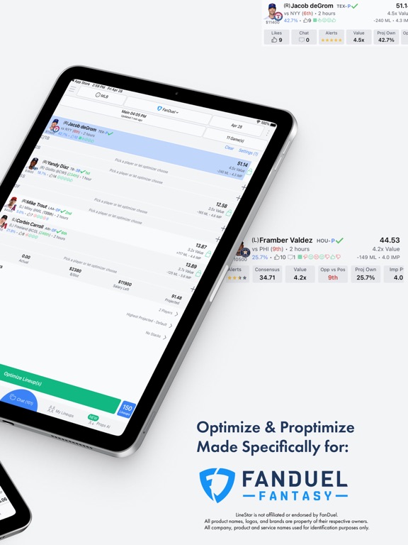 LineStar for FanDuel DFSのおすすめ画像2