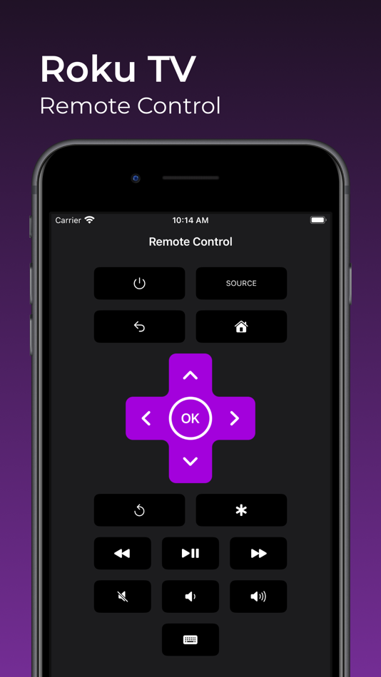 #1. Roker — Remote for Roku TV (iOS) 来自: Robert Khayreev