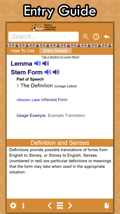 Stoney Mobile Dictionary Screenshot