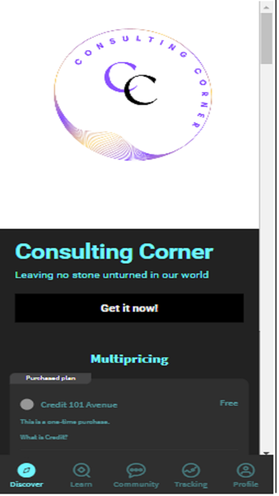 Consulting Corner Screenshot