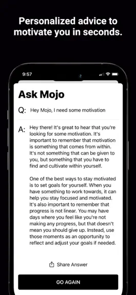 Game screenshot Mojo — Unlimited Motivation AI hack